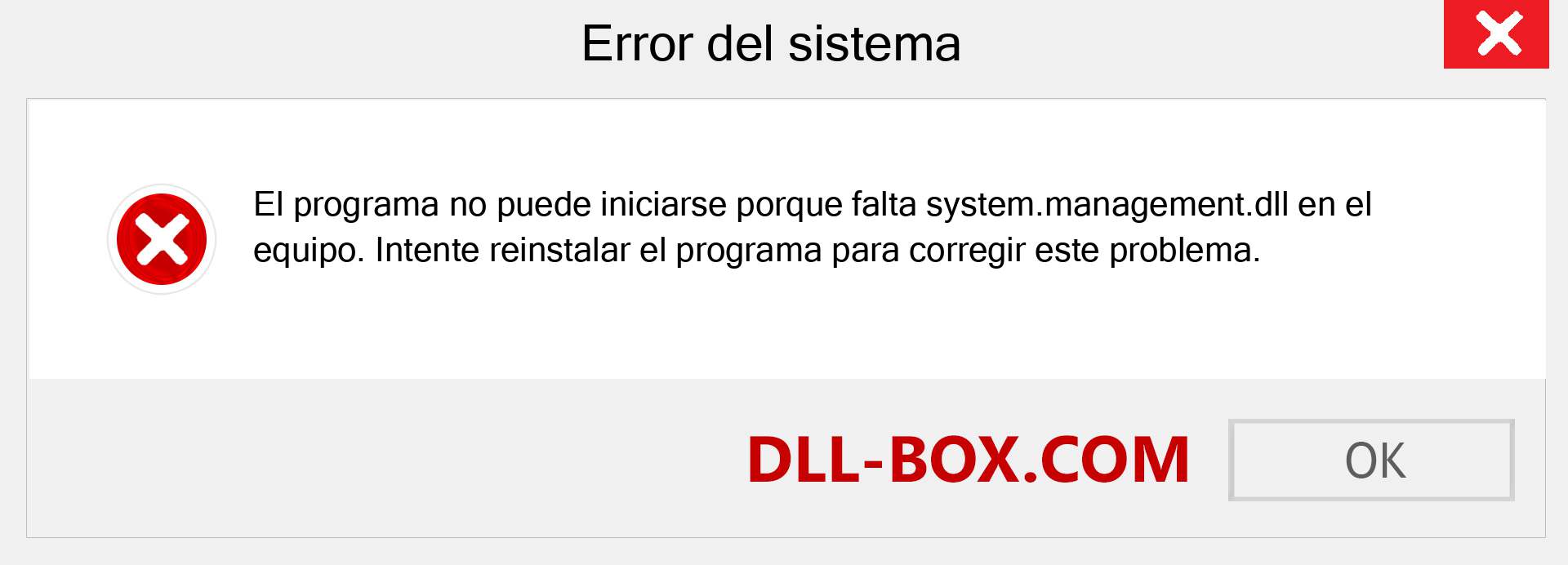 ¿Falta el archivo system.management.dll ?. Descargar para Windows 7, 8, 10 - Corregir system.management dll Missing Error en Windows, fotos, imágenes